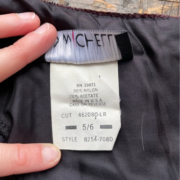 Vintage Velvet Mini Dress - Picture 4 of 6